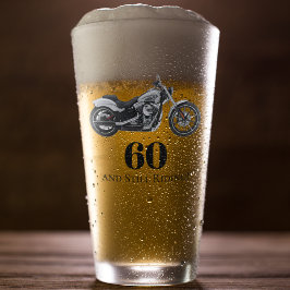 60e Birthday-motorfietsthema Koolpartij Glas