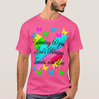 60E BIRTHDAY-ONTWERP BUTTERFLY T-SHIRT