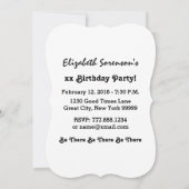 60e BIRTHDAY-PARTIJ voor haar A05 Black en Gold Kaart (Achterkant)