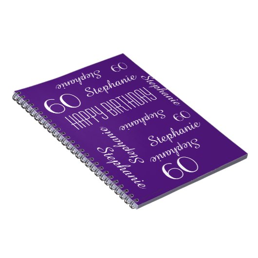 60e Birthday Party Guest Book, herhaalde namen Notitieboek (Rechterzijde)