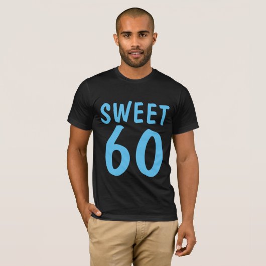 60E BIRTHDAY SWEET 60 T-SHIRTS (Voorkant volledig)