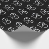 60e Birthday Wrapping Paper Cadeaupapier (Hoek)