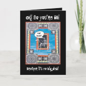 60e Broer Verjaardag - GRAPPIG met skelet Kaart (Voorkant)