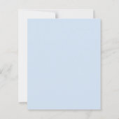 60e bruiloft foto diamanten blauwe uitnodiging (Achterkant)