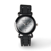 60e bruiloft Jubileum aangepaste horloge diamant (Voorkant)