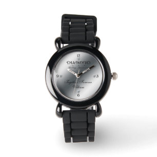 60e bruiloft Jubileum aangepaste horloge diamant