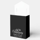 60e bruiloft Jubileum - Custom Zwart Dank u Bedankdoosjes (Geopend)