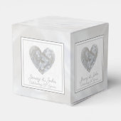 60e bruiloft Jubileum diamanten hart Bedankdoosjes (Achterkant)