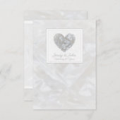 60e bruiloft Jubileum diamanten hart Bedankkaart (Voorkant / Achterkant)