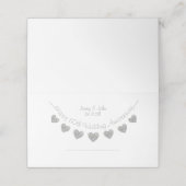 60e Bruiloft Jubileum diamanten plaats kaart Plaatskaartje (Buitenkant ongevouwen)