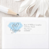 60e bruiloft Jubileum Diamond Celebration Etiket (Insitu)