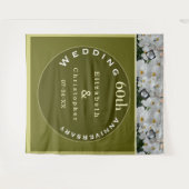 60e bruiloft Jubileum Diamond Orchid Wandkleed (Voorkant (horizontaal))