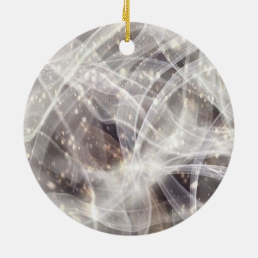 60e bruiloft Jubileum Diamond Party Lights Keramisch Ornament (Achterkant)