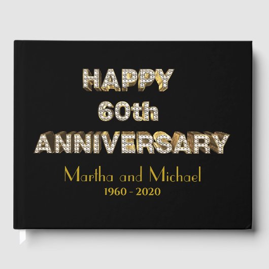 60e bruiloft Jubileum gastenboek (Voorkant)