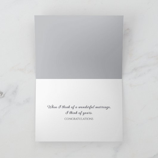 60e bruiloft Jubileum Gefeliciteerd Kaart (Binnen)