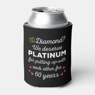 60e bruiloft Jubileum I - Diamond Funny Couple Blikjeskoeler
