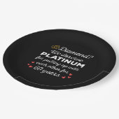 60e bruiloft Jubileum I - Diamond Funny Couple Papieren Bordje (Gekanteld)