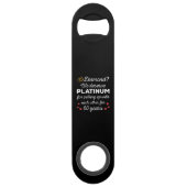 60e bruiloft Jubileum I - Diamond Funny Couple Speed Flessenopener (Achterkant)