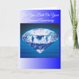 60e bruiloft Jubileum Kaart Diamond