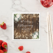 60e bruiloft Jubileum Rustieke String Lights Servet (Insitu)