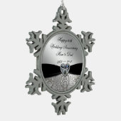 60e bruiloft Jubileum Snowflake Ornament (Links)