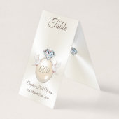 60e bruiloft Jubileum Tafelnummer Tenten (Voorkant)