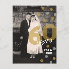60e bruiloft Jubileum Uitnodiging Briefkaart