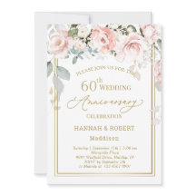 60e bruiloft Jubileum Wit Roze Rozen