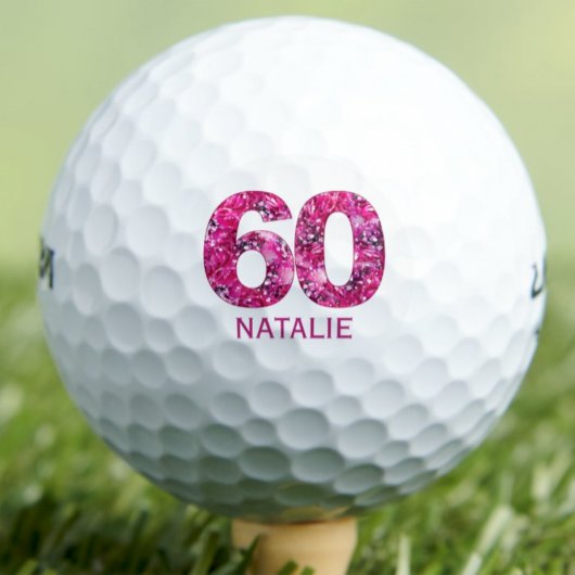60e cadeau voor dochter - roze nummer bal