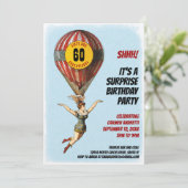 60e Circus Ballonmeisje Kaart (Staand voorkant)