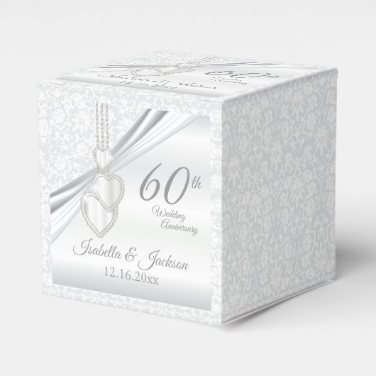 60e diamanten bruiloft bedankdoosjes (Voorkant Zijde)