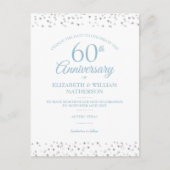 60e diamanten bruiloft Datum wijzigen  Aankondigingskaart (Voorkant)