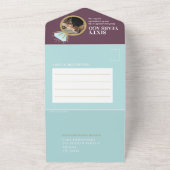 60e Diamanten bruiloft diner RSVP foto All In One Uitnodiging (Buitenkant)