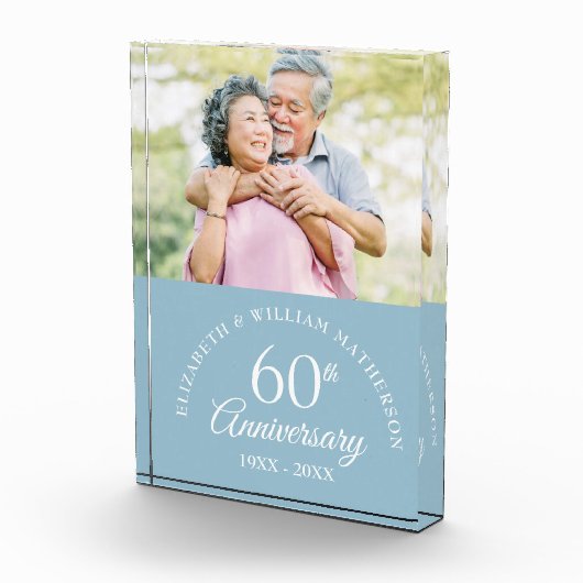60e Diamanten Bruiloft Foto Blok (Rechts)