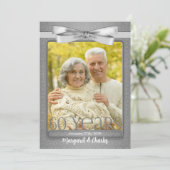 60e Diamanten Bruiloft Foto Feest Kaart (Staand voorkant)