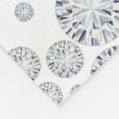 60e diamanten bruiloft foto fleece deken (Hoek)