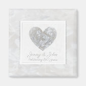 60e diamanten bruiloft huwelijksdag magneet (Voorkant)