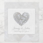 60e diamanten bruiloft huwelijksdag wijn etiket (Enkel label)