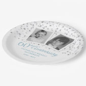 60e Diamanten Bruiloft Jubileum Foto's uit Kindert Papieren Bordje (Gekanteld)