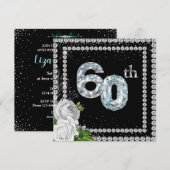 60e diamanten bruiloft kaart (Voorkant / Achterkant)