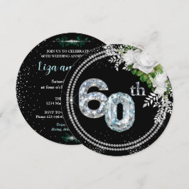 60e diamanten bruiloft kaart