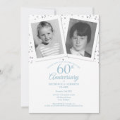 60e Diamanten Bruiloft Kinderfoto's Kaart (Voorkant)