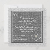 60e diamanten bruiloft met fotofeest kaart (Achterkant)