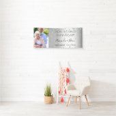 60e diamanten bruiloft speciale foto op huwelijksr spandoek (Insitu)