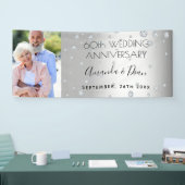 60e diamanten bruiloft speciale foto op huwelijksr spandoek (Beurs)