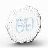 60e Diamanten Bruiloftsjubileum Hartjes Confetti Fotoblokken (Links)