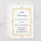 60e diamanten Gatsby huwelijksjubileum Kaart (Voorkant)