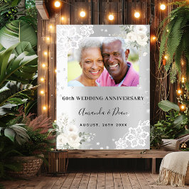 60e diamanten huwelijksjubileum foto welkom poster