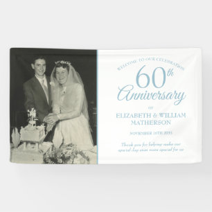 60e Diamanten Huwelijksjubileum Foto Welkom Spandoek