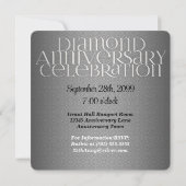 60e diamanten jubileum aangepaste foto-feestje kaart (Achterkant)